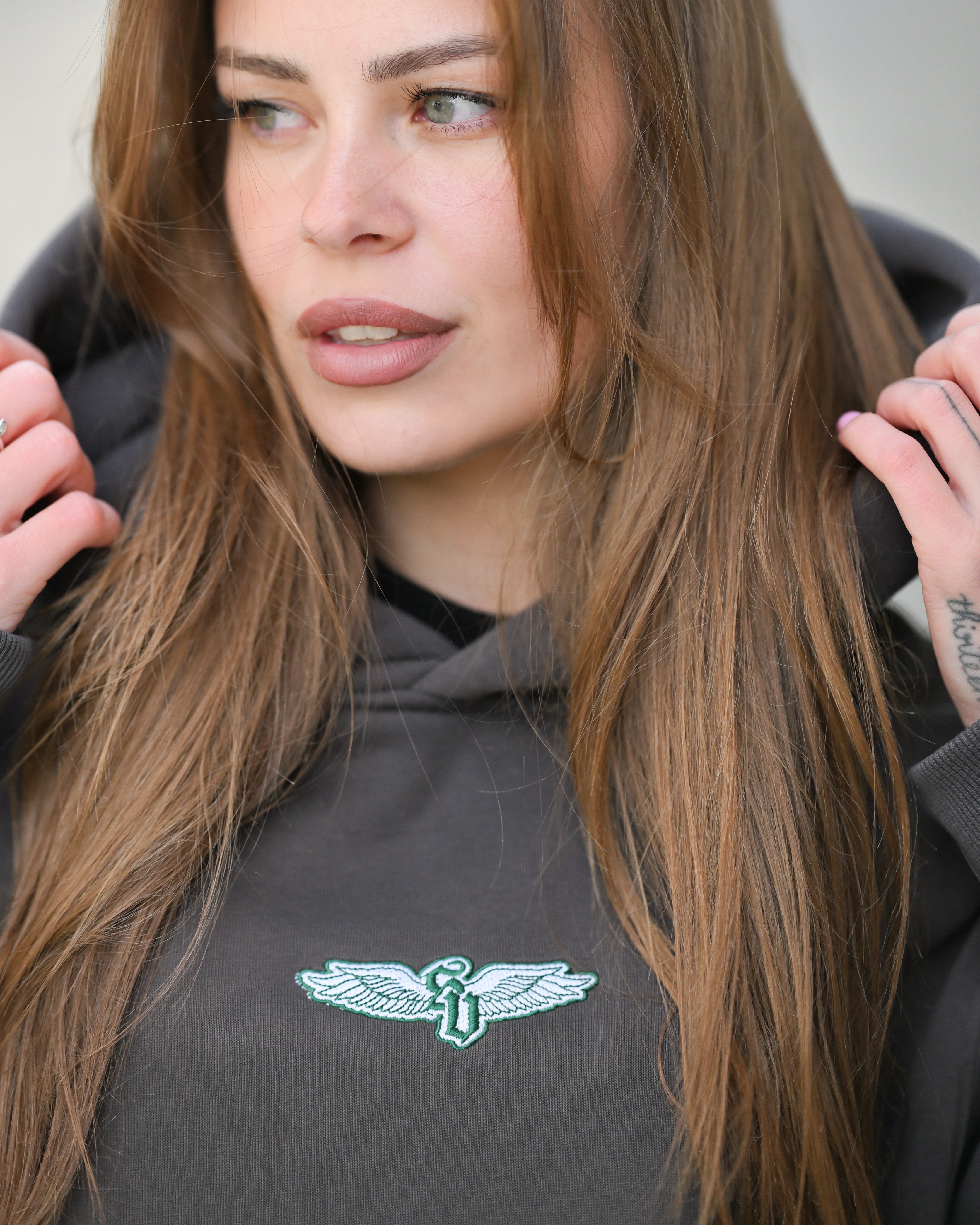 Mikina s kapucí Varsity Monogram
