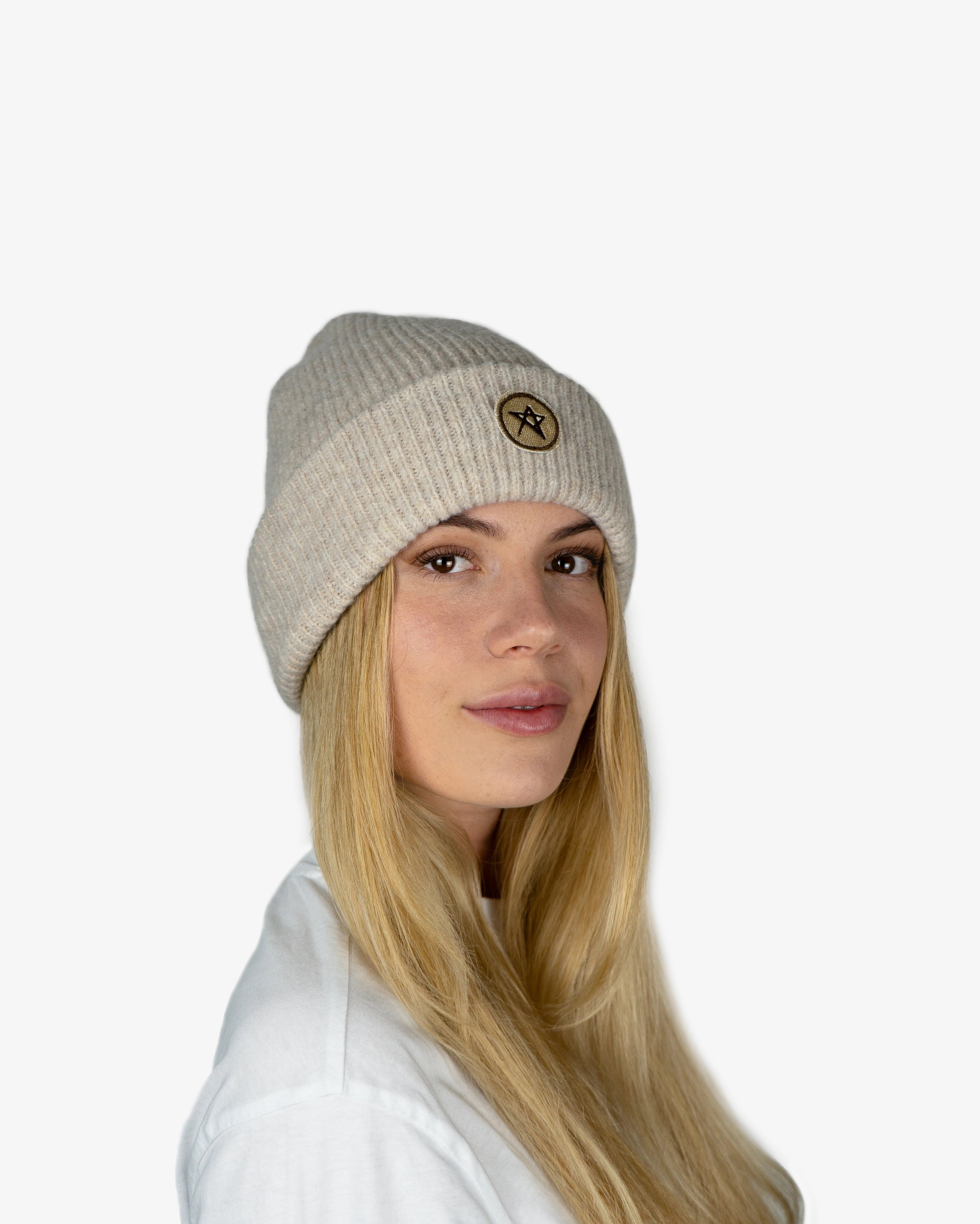 Knitted Beanie Beige