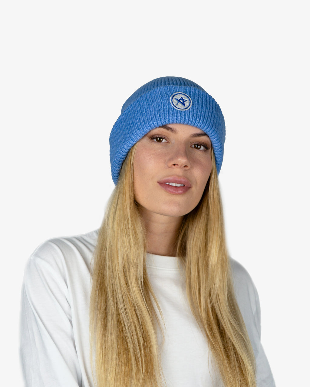 Pletená Čepice - modrá